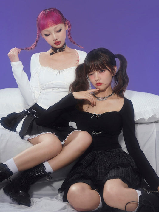 Sweet Angel Wings Square Neck T-Shirt【s0000003832】