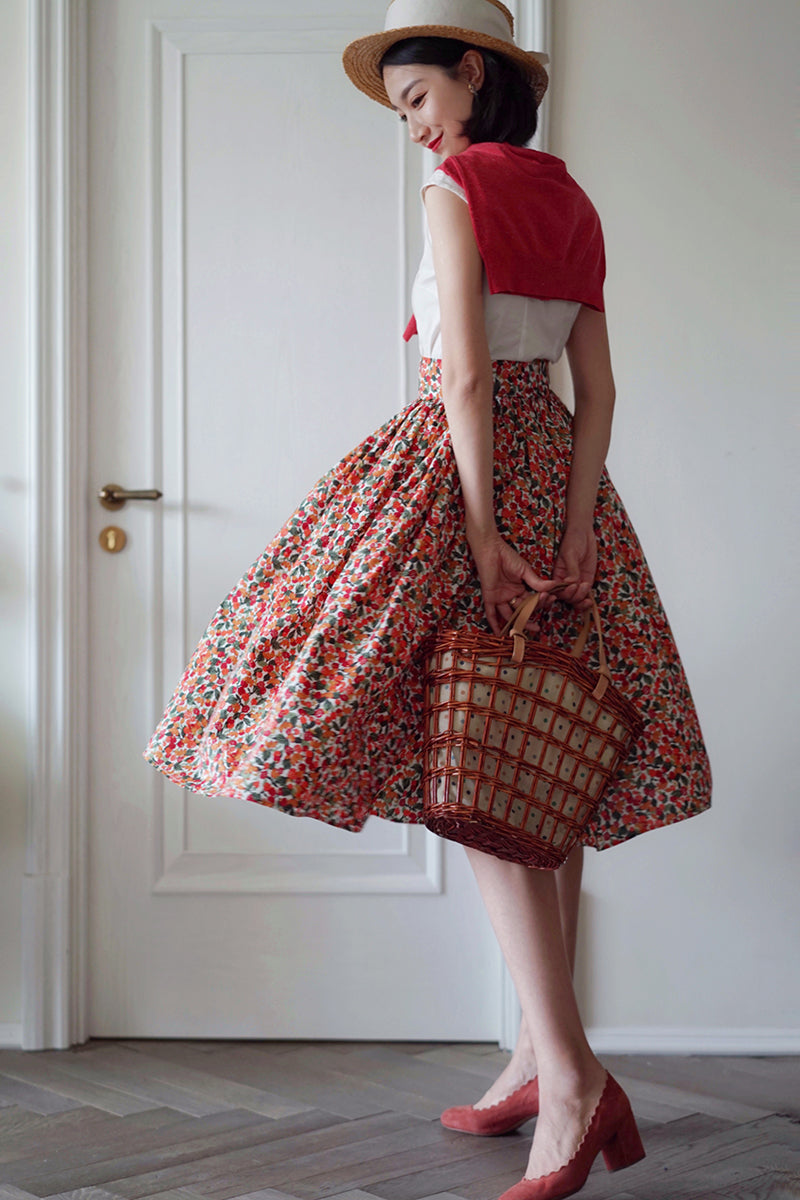 Brooklyn Sweetheart Floral Vintage Skirt