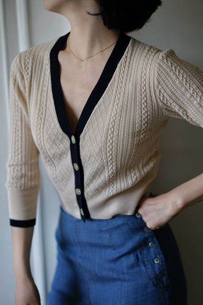 Ladies Classic Knitted Cardigan