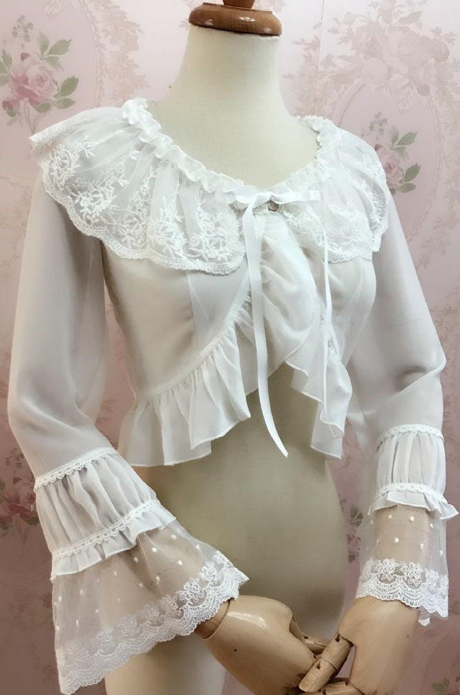 Yilia - Sweet Shell Lolita Chiffon Blouse
