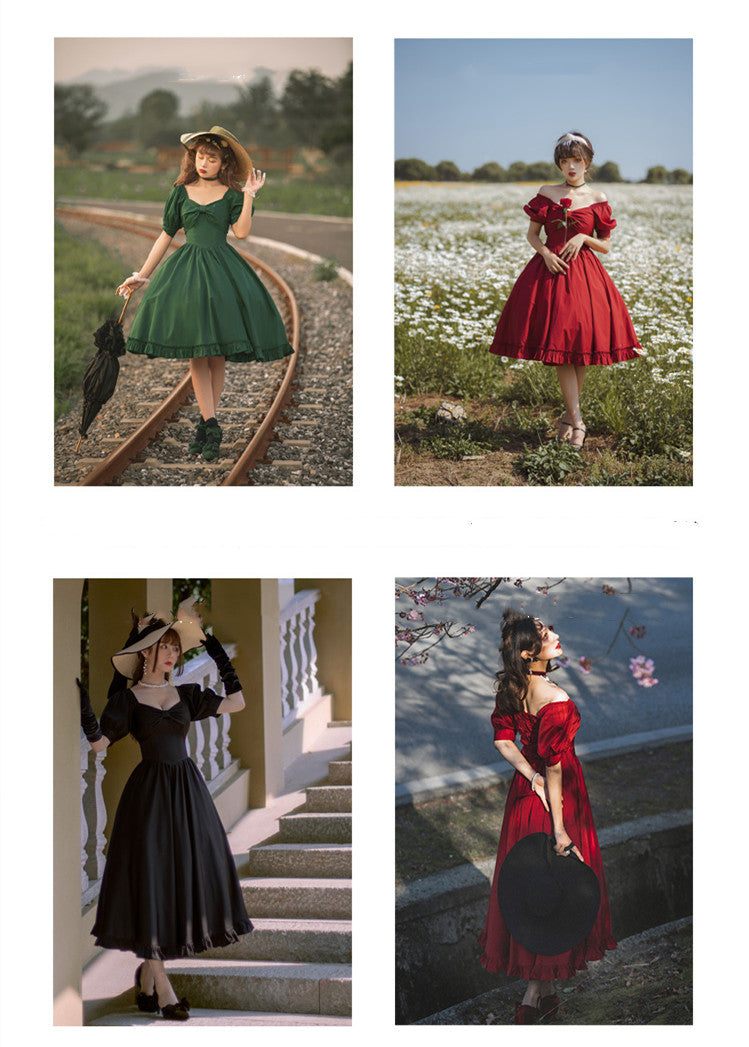 Beleganty - Miss Rebecca - Pure Color Elegant Lolita OP Dress