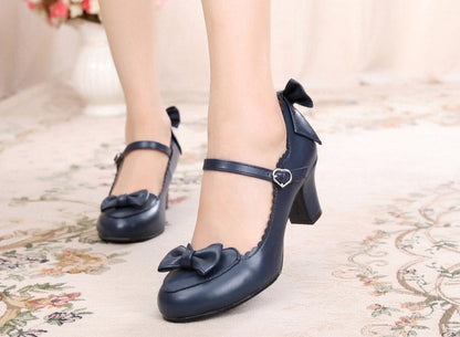 Sosic - Kawaii Lolita Round Toe Shoes