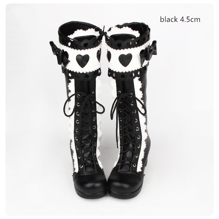Angelic Imprint - Sweet Multicolor Thick Heel Lolita Boots