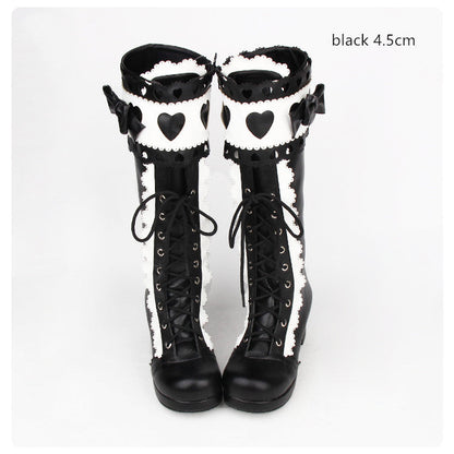 Angelic Imprint - Sweet Multicolor Thick Heel Lolita Boots