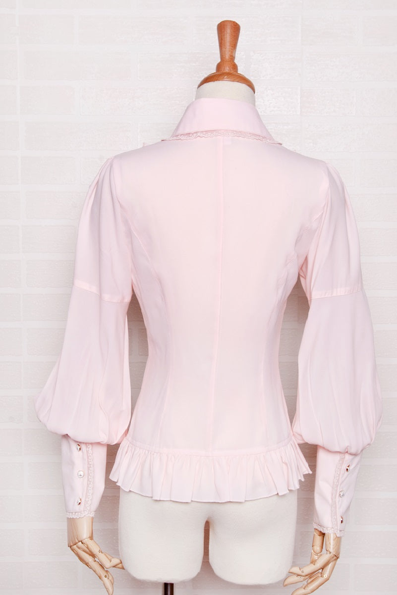 Yilia - Elegant Lamb Sleeve Chiffon Lolita Blouse