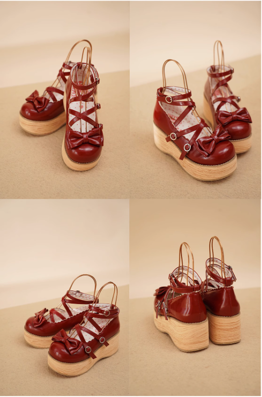 MODO - Sweet Lolita Round-Toe Platform Shoes