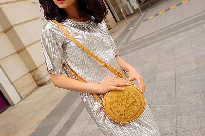 Kira - Alice Clock - Kawaii Lolita Shoulder Bag Round Lolita Crossbody Bag