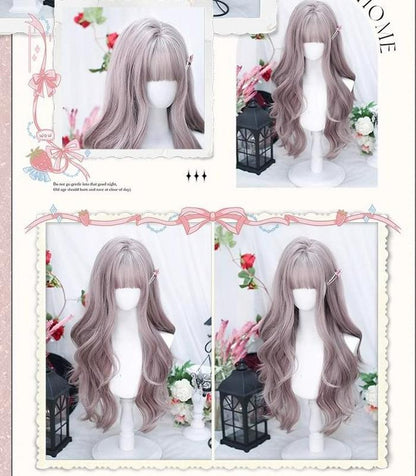 Dalao Home - Yunyi - Grey-purple Lolita Wig Sweet Long Curls Wig