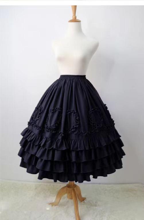 Cha Cha CCK - Court Style Lolita Skirt Retro Chiffon Petticoat