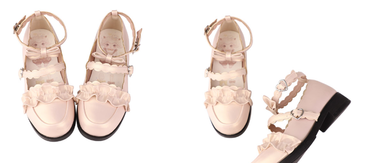 Sheep Puff - Kawaii Lolita Shoes Multicolors
