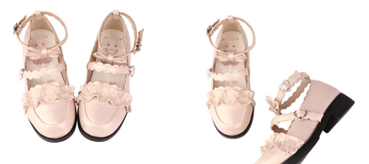 Sheep Puff - Kawaii Lolita Shoes Multicolors
