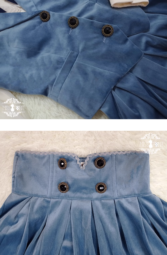 Miss Point - Rose Doll - Elegant Lolita Skirt High Waist Fishbone SK