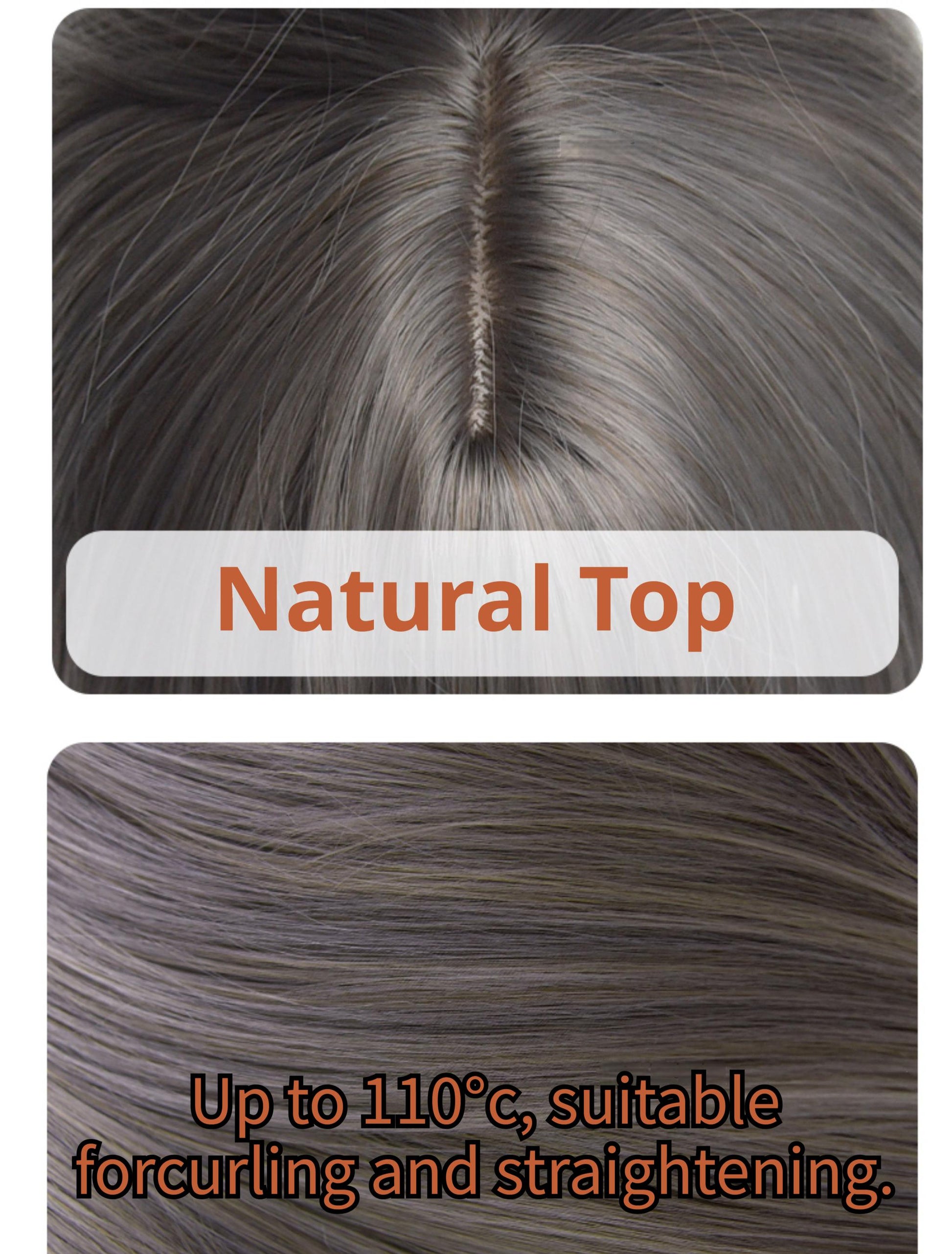 Sinwavy - Light Gothic Lolita Wig, Green-Toned Ash Grey