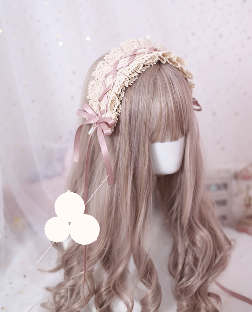 Xiaogui - Japanese Style Sweet Lolita Lace Headband Multicolors