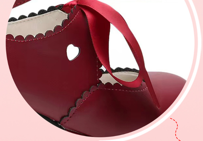 Sosic - Qing Mengnuo - Elegant Lolita Satin High Heel Handmade Shoes