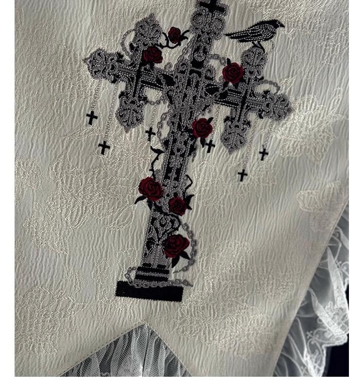 CastleToo - Crossbone - Ouji Lolita Shorts Suit Gothic Lolita Top and Blouse