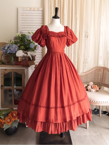 Forest Wardrobe - Forest Gallery - Country Lolita OP Dress Elegant Tencel Dress