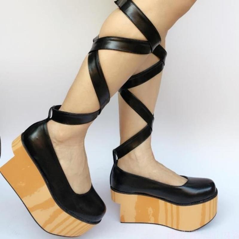 Antaina - Wedding Lolita Platform Shoes Bridal Shoes Multicolor