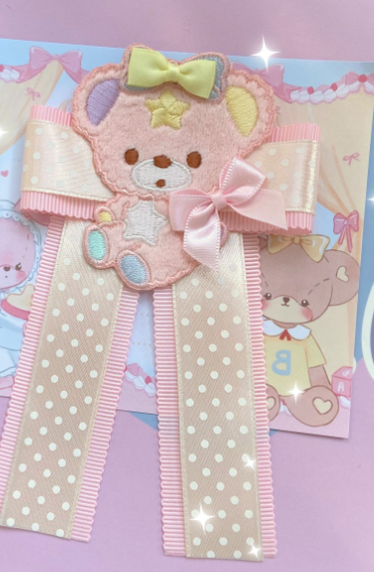 Bear Doll - 1000SE - Lolita Sweet Corsage Hair Clip Pin Accessories