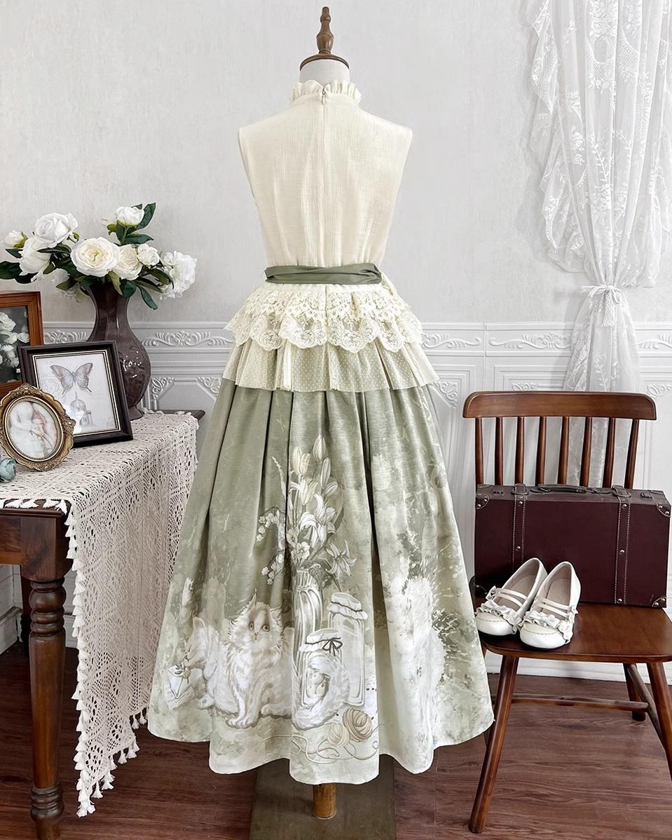 Designer's Gift - Morning Moments - Summer Lolita-inspired Chinese-style Skirt Set