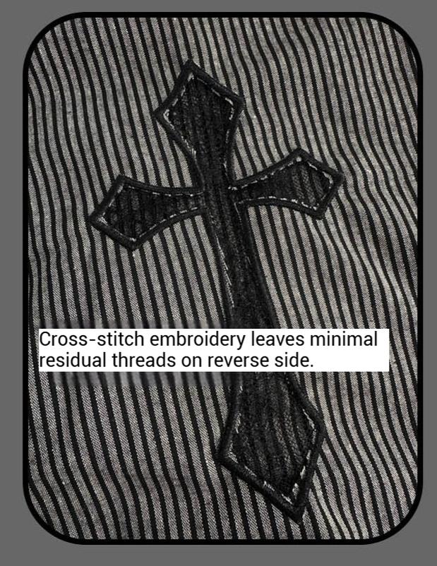 Susin Lolita - Striped Cross - Gothic Coordinated Lolita Set, Adjustable Blouse & Skirt