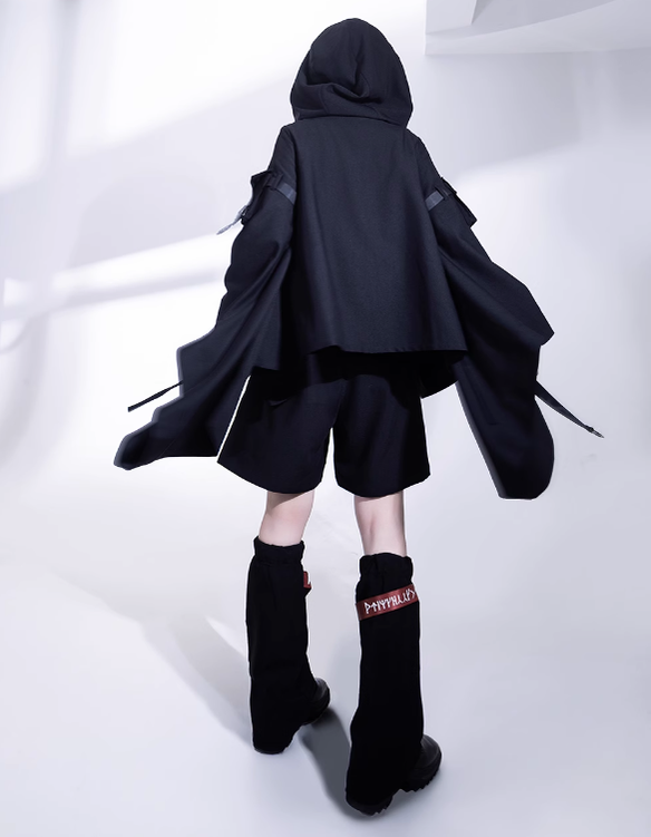 Princess Chronicles - Nameless Blade - Waste Soil Ouji Lolita Black Shorts and Leggings