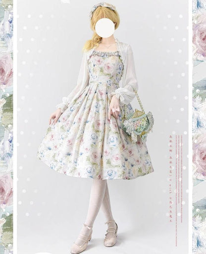 Forest Wardrobe - Forest Basket 3.0 - Vintage Lolita JSK Dress for Summer
