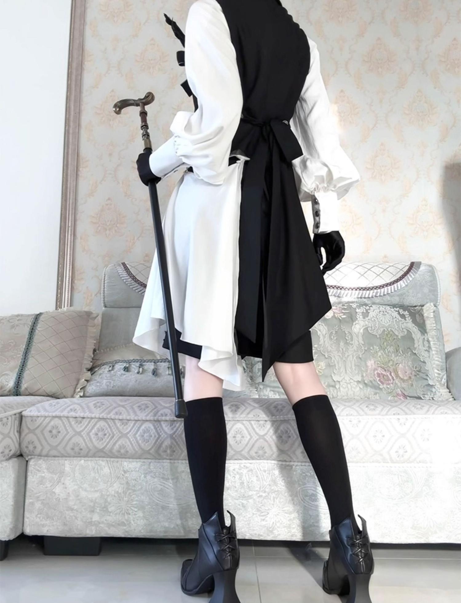 CastleToo - Black Tea Concerto - Ouji Lolita Outfit, Long Vest & Jacket