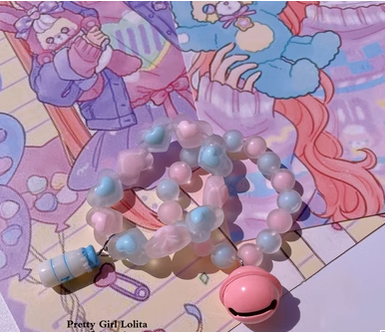 Pretty Girl Lolita - Sweet Lolita Pink-blue Accessories
