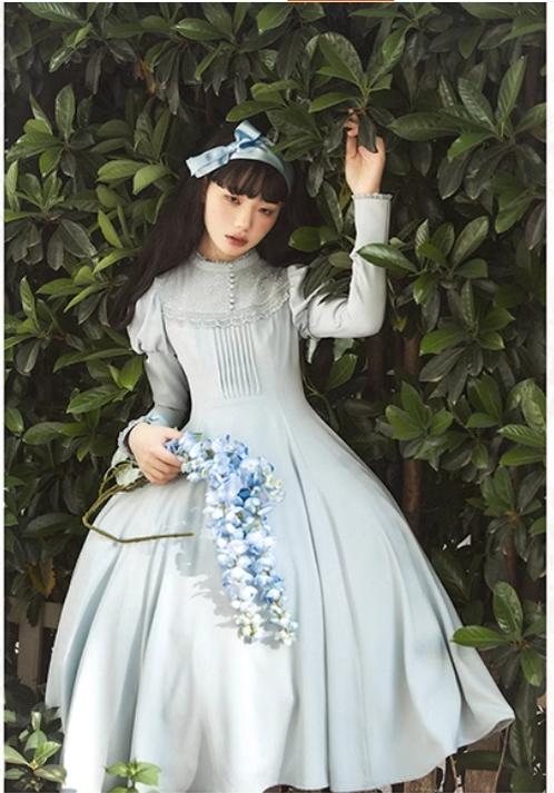KINOKOKO - Aslan Blessings - Classic Lolita OP Seven-panel Slim Fit Dress with Cape