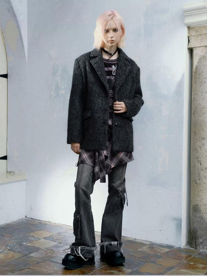 Tweed studded blazer【s0000004521】