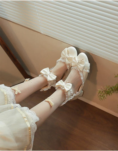 Yana - Shining Star - Sweet Lolita Bow Mary Jane Shoes