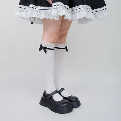 Roji roji - Spring Bow Lace Sweet Cotton Socks