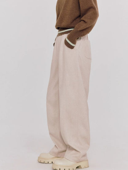 Loose wool casual pants【s0000005085】