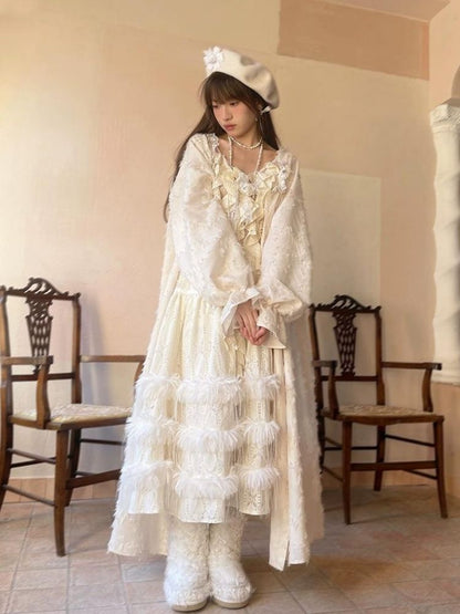 Lace Delicate Missy Long Half Skirt【s0000004906】