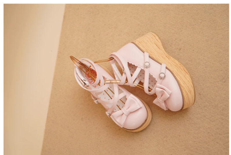 MODO - Sweet Lolita Round-Toe Platform Shoes