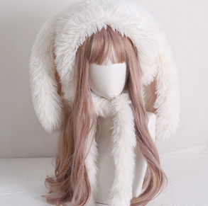 Xiaogui - Kawaii Lolita Plush Rabbit-Eared Hat
