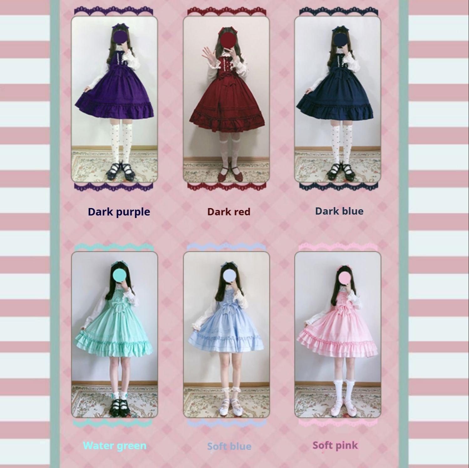 Strawberry Witch - Sweet Lolita JSK Multicolored Lolita Dress