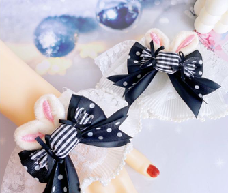 Sweetheart Endless - Sweet Lolita Cuffs Handmade Multicolor Rabbit Ears