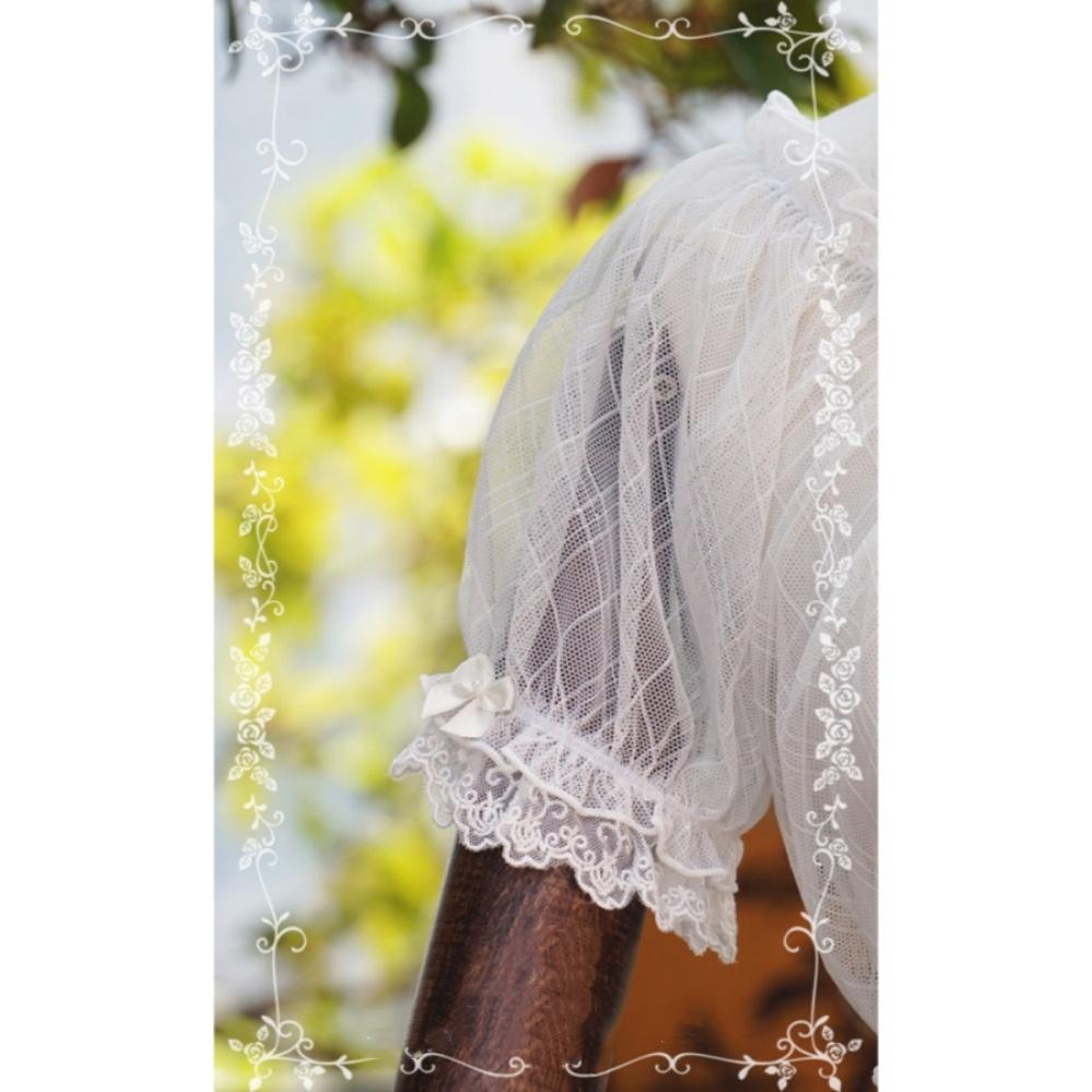 Tiny Garden - Summer Refreshment - Elegant Lolita Summer Lace A-line Neckline Blouse