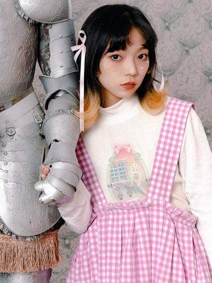 Half turtleneck cotton bottoming shirt 【s0000003604】