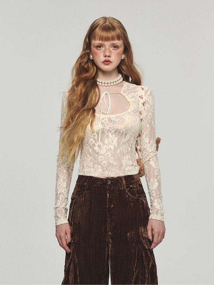 Slim fit long sleeve bottling tops【s0000004107】