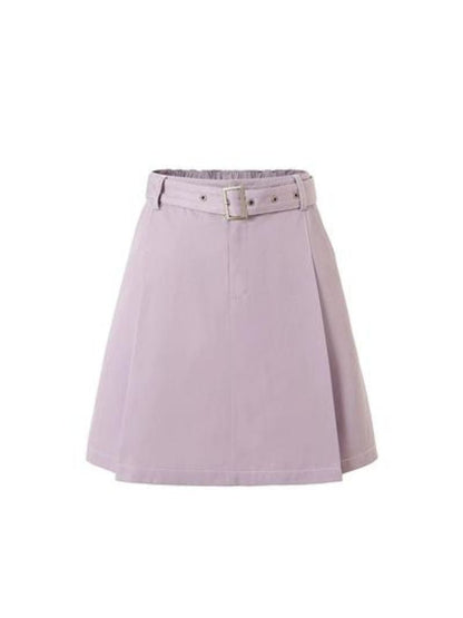 High-waisted contrasting color skirt【s0000003378】