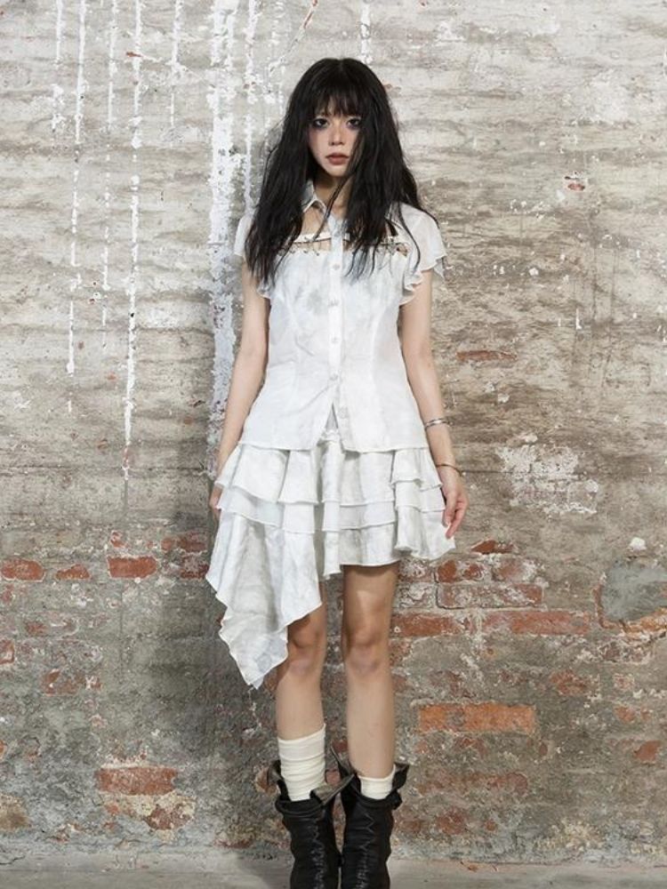 Irregular cake skirt【s0000003210】