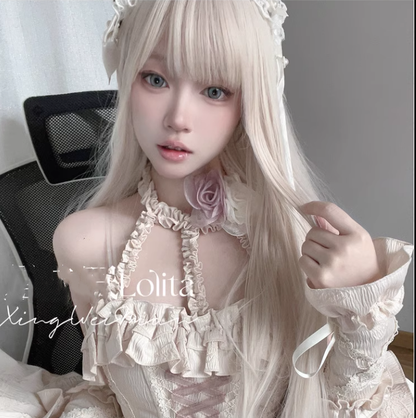 Xingweimian - Sunset Venus - Gothic Lolita Formal Dress Fishbone Waist JSK Dress Set