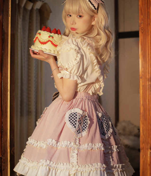 Eieyomi - Kawaii Lolita Summer SK and Blouse