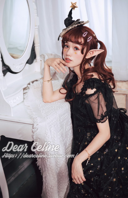DearCeline - Midsummer Night's Dream - Daily Lolita Organza Covering Smock