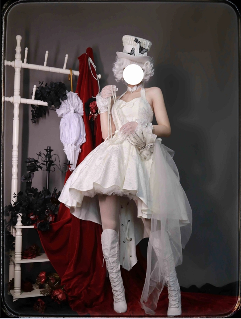 Strawberry Duck - Gothic Lolita Dress White Lolita JSK