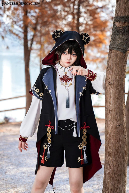 Princess Chronicles - Fortune and Treasure - Chinese Style Shorts Set with Cash Coins Details