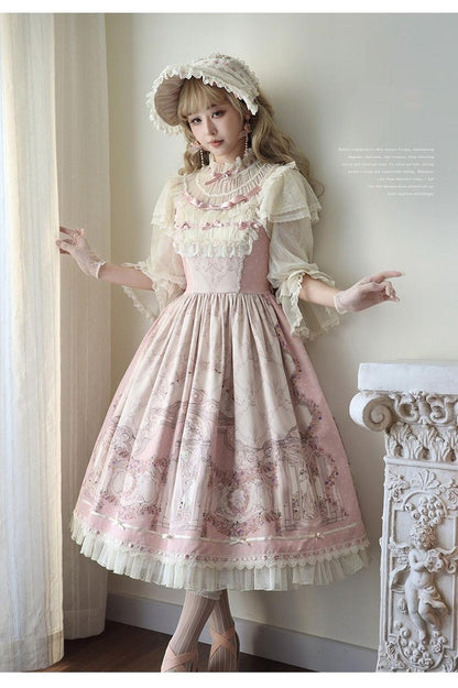 Urtto - Rococo - Spring Vintage Doll Lolita OP Dress with Light Upper